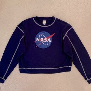 NASA Cropped Crewneck Size M